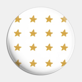 Gold star sticker sparkling gold star Pin