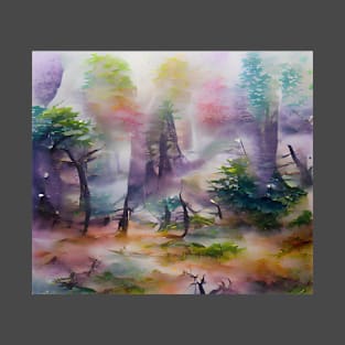 Colorful mountain forest T-Shirt