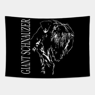 Giant Schnauzer dog lover portrait Tapestry