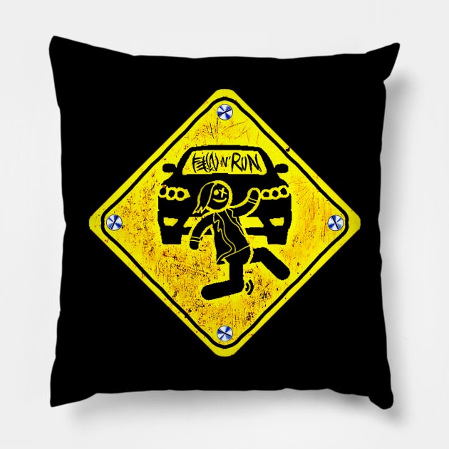 13XD XMY ''FE!N N' RUN'' Pillow by KVLI3N