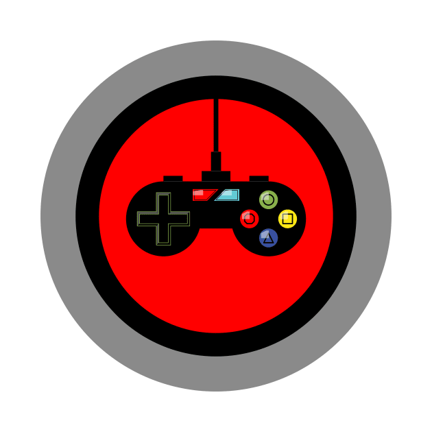 Game Controller in Red Target by DavidASmith