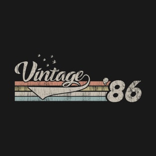 Vintage 1986 Design 34 Years Old 34th birthday T-Shirt