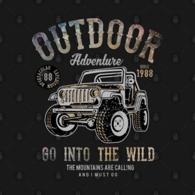 Disover outdoor offroad adventure into the wild - Offroad Vehicles - T-Shirt