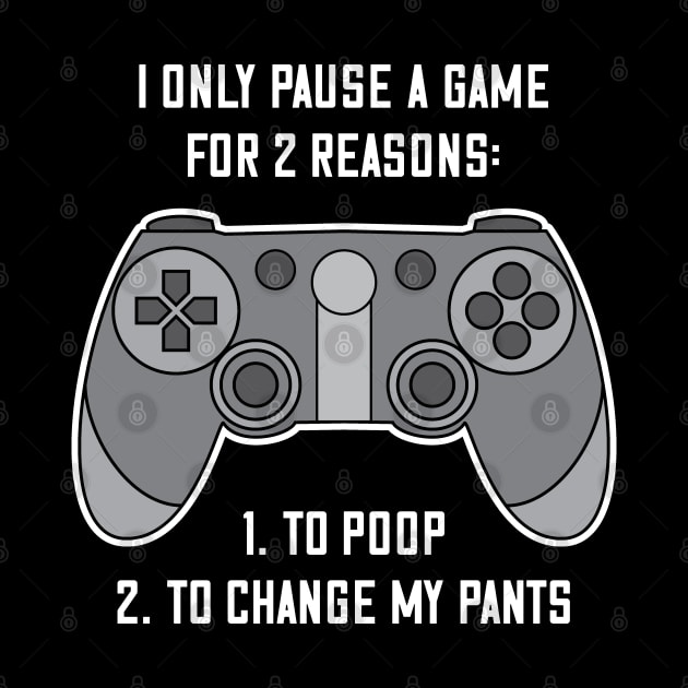 Funny Gamer Poop Joke by Huhnerdieb Apparel