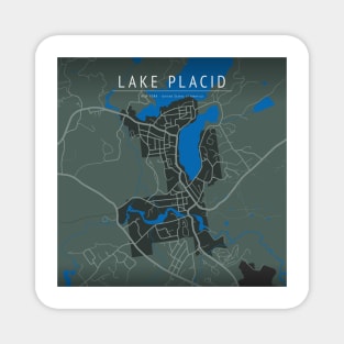 lake placid map Magnet