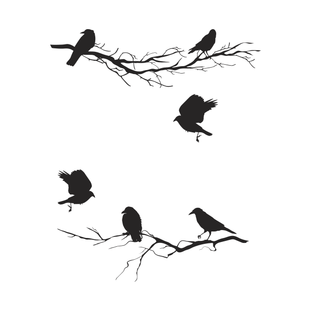 Crows On Branches by SWON Design