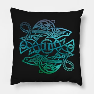 Dragon Celtic Knot Roundel Pillow