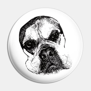 Bullmastiff Face Design - A Mastiff Christmas Gift Pin