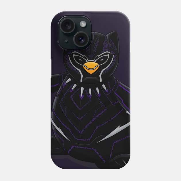 Black Panther Penguin Mashup Phone Case by Sketchbook ni Abi