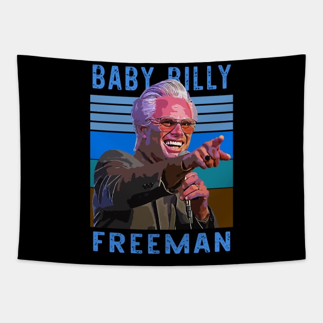 Baby Billy Freeman - Vintage Retro Pop Art Tapestry by Tv Moments
