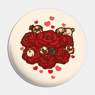 Red Roses Puglie Pin