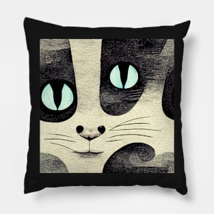 Cat Abstract style pattern 37 regular grid Pillow