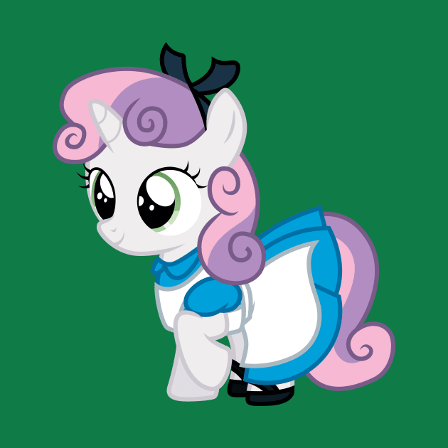 Sweetie Belle as Alice by CloudyGlow