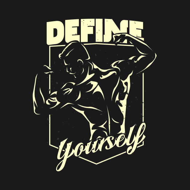 Muscle Definition Bodybuilding Slogan by Foxxy Merch