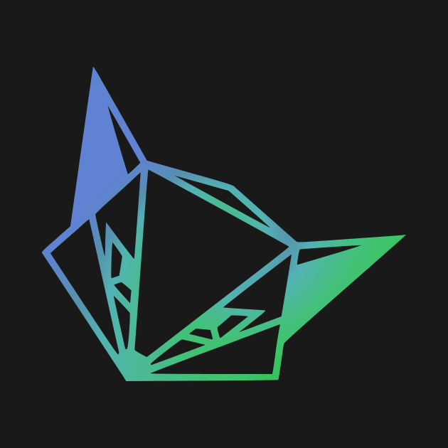Odd Fox Logo - Blue/Green by RinandRemy