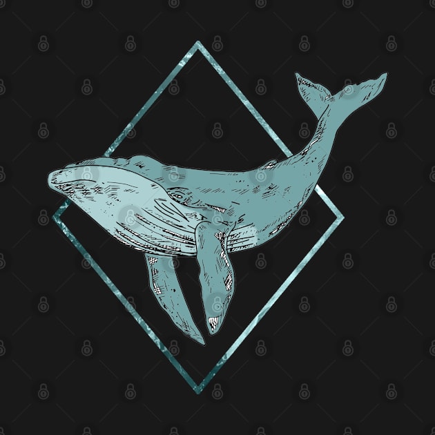 Blue Whale Geometric by CaosTranscrito