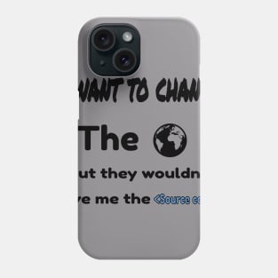 World Source Code Phone Case