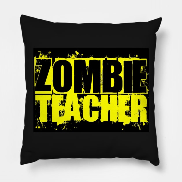 Zombie Teacher Pillow by SoWhat