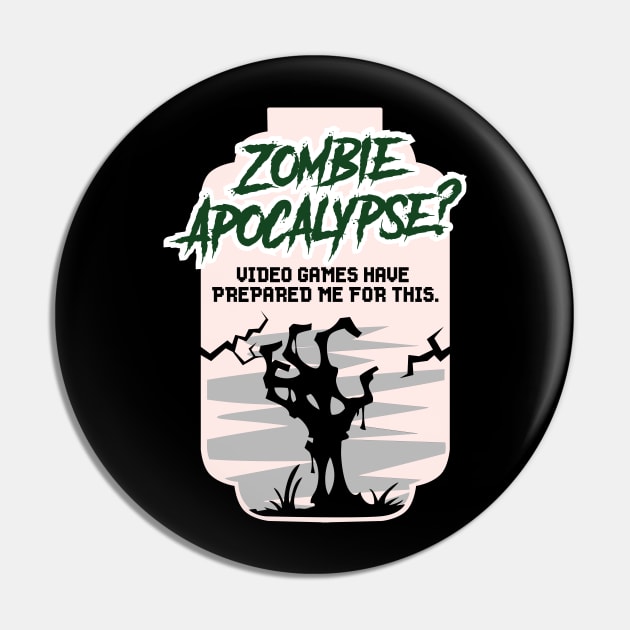 Funny Zombie Shirts nerd geek joke gift Pin by biNutz