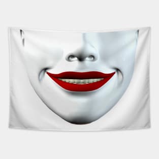 Big Alabaster Smile Tapestry