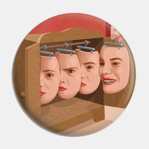 Face Hanger Pin by John Holcroft
