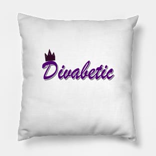 Divabetic Purple Pillow