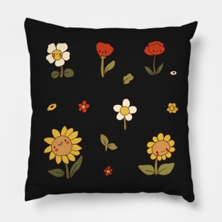 Fun spring flowers pattern Pillow