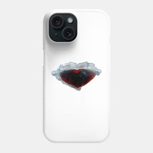 Broken Frozen Heart Art   /  Broken Hearts Unwind Designs Phone Case