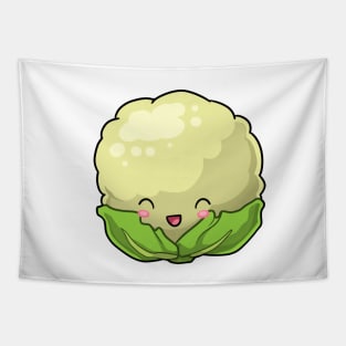 Kawaii cabbage vegetable Tapestry