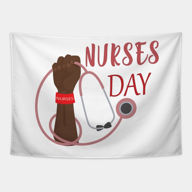 Happy International Nurses Day Tapestry by Ras-man93