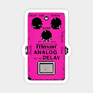 Maxon Analog Delay Pedal Guitar FX Fan Art Design Magnet