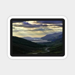 Looking West-To Loch Maree in the Highlands of Scotland(2) Magnet