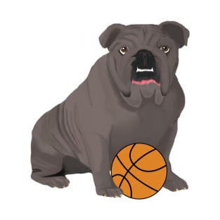 Basketball Gray Bulldog T-Shirt