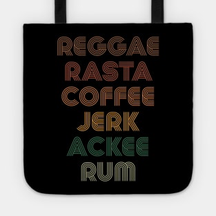 Reggae Rasta Coffee Jerk Ackee Rum Jamaica Love Tote