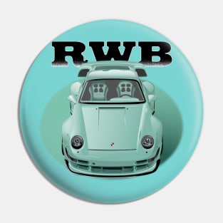 Porsche Mint RWB Pin