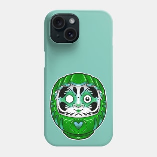 green daruma doll Phone Case