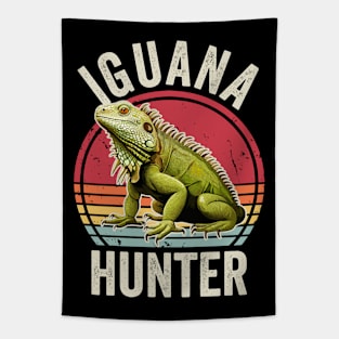 Iguana Hunter Retro Vintage Tapestry