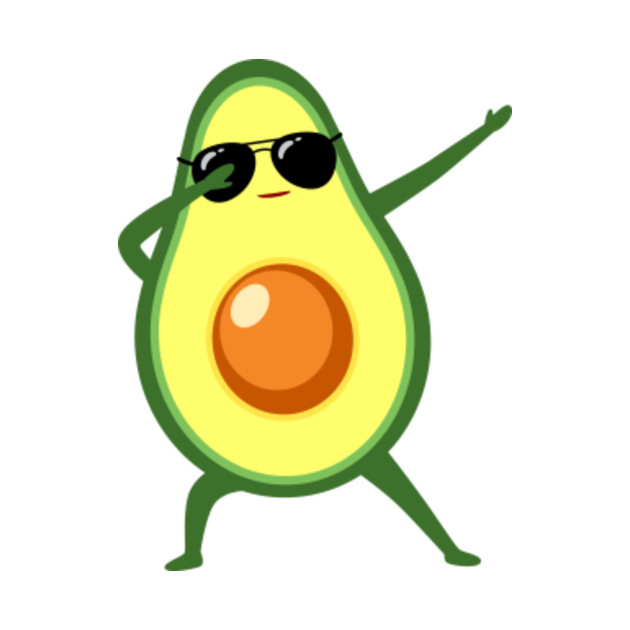 Dabbing Dab Avocado With Sunglasses - Dabbing Dab Avocado - T-Shirt ...