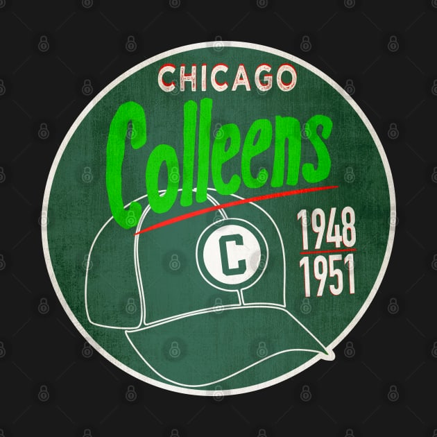 Chicago Colleens • AAGPBL Hat • Chicago, Illinois by The MKE Rhine Maiden