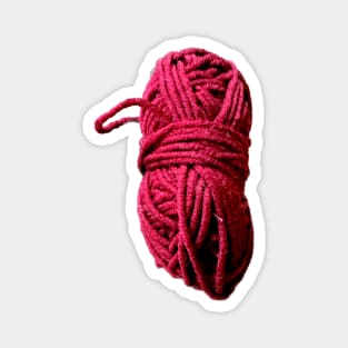 knitting, yarn, pink wool Magnet