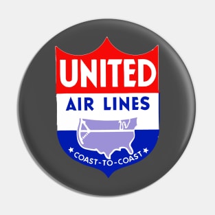 Retro United Airlines Pin