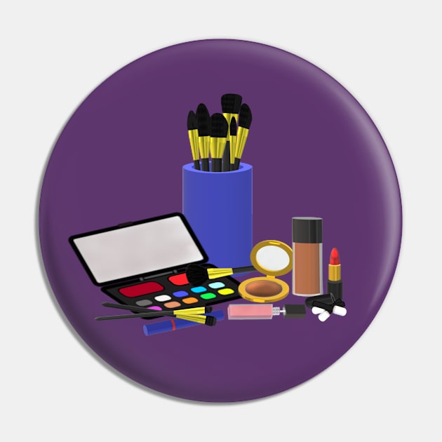 Makeup Collection (Deep Shades. Purple Background.) Pin by Art By LM Designs 