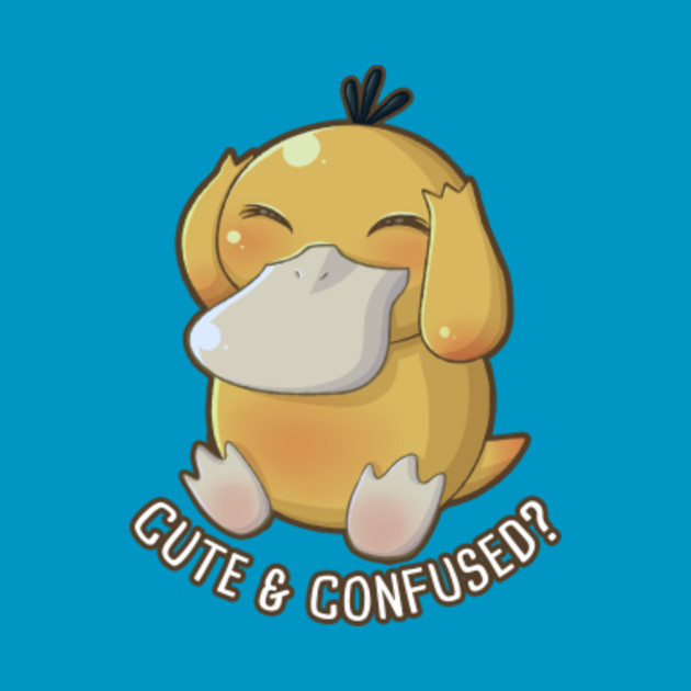 cute confused psyduck tote