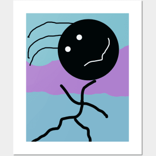 Feral Stick Figures Art Board Print for Sale by radioactiveoli