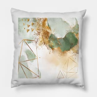 Mystic golden botanics II Pillow