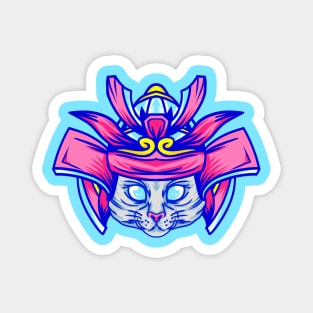 Samurai Cat Magnet