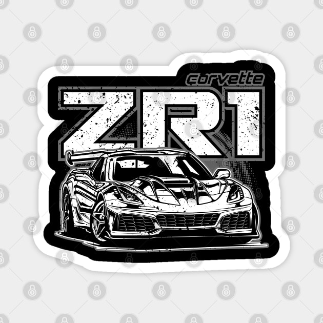 Chevy Corvette ZR1 Magnet by idrdesign