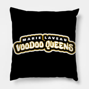 Marie Laveau Voodoo Queens wordmark Pillow