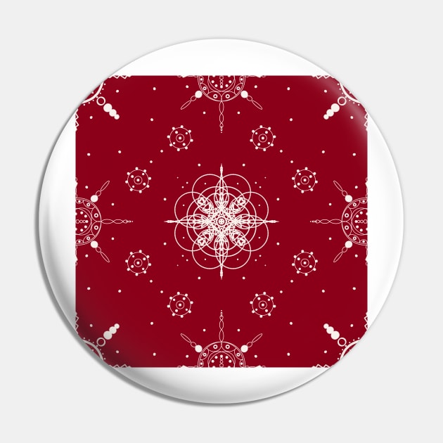 Christmas Snow Pin by DesignbyKurlz