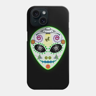 Alien Day of the Dead Mask Phone Case